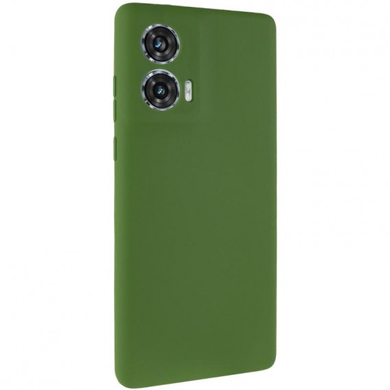 Чохол Silicone Cover Lakshmi Full Camera (AA) для Motorola Edge 50 Зелений / Dark green