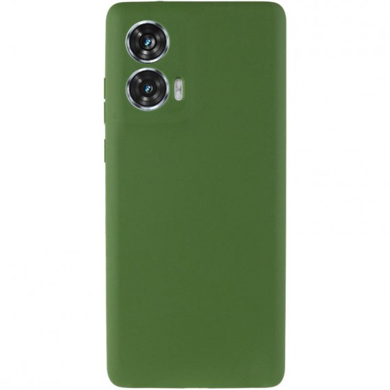 Чохол Silicone Cover Lakshmi Full Camera (AA) для Motorola Edge 50 Зелений / Dark green
