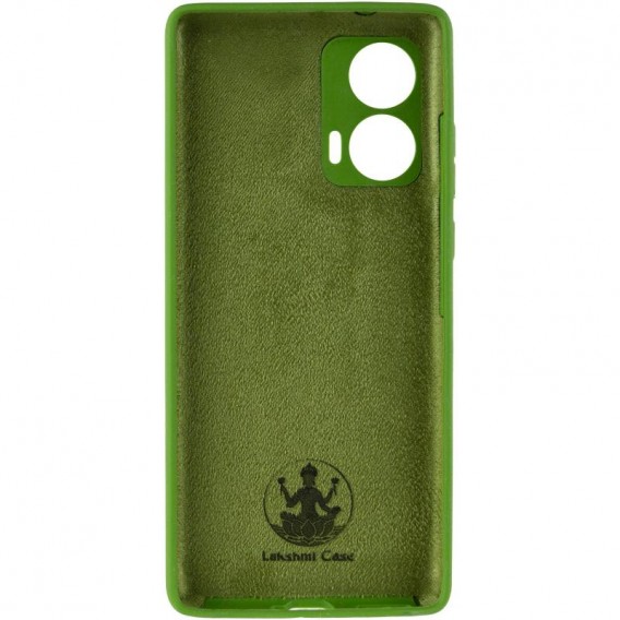 Чохол Silicone Cover Lakshmi Full Camera (AA) для Motorola Edge 50 Зелений / Dark green