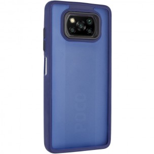 Чехол TPU+PC Lyon Frosted для Xiaomi Poco X3 NFC / Poco X3 Pro Navy Blue