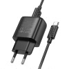 МЗП Hoco C140A Smart QC3.0 18W (1USB-A) + кабель USB to Type-C Black