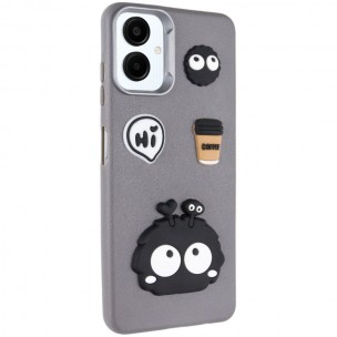 Чехол TPU Leather Toys для Samsung Galaxy A06 Monster / Grey Чехол TPU Leather Toys для Samsung Galaxy A06 Monster / Grey