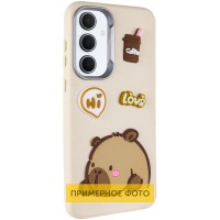 Чохол TPU Leather Toys для Xiaomi Redmi 14C / Redmi A4 / Poco C75 Capybara / Sand