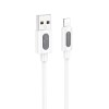 Дата кабель Borofone BX114 Structure USB to Lightning 2.4A (1m) White