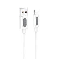 Дата кабель Borofone BX114 Structure USB to Lightning 2.4A (1m) White