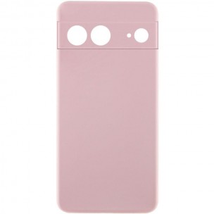 Чохол TPU GETMAN Liquid Silk Full Camera для Google Pixel 7 Рожевий / Pink Sand