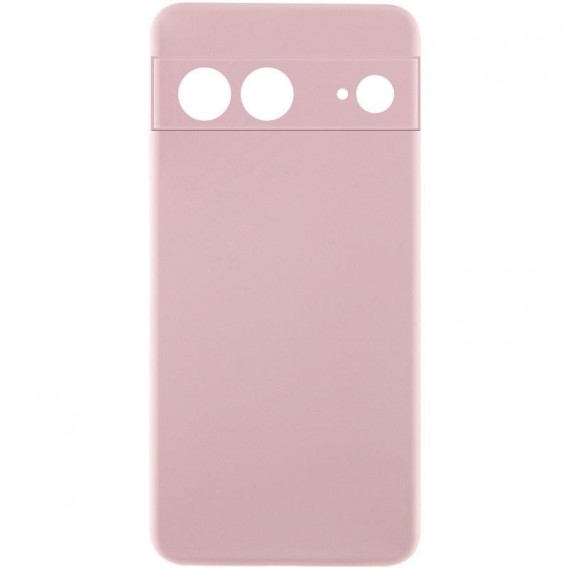 Чохол TPU GETMAN Liquid Silk Full Camera для Google Pixel 7 Рожевий / Pink Sand