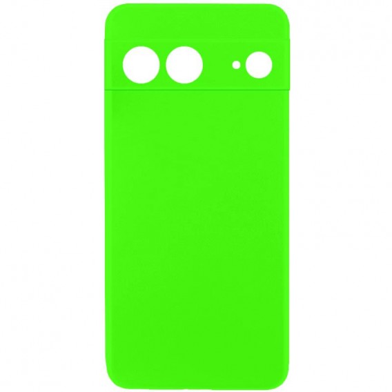 Чехол TPU GETMAN Liquid Silk Full Camera для Google Pixel 7 Салатовый / Neon Green