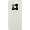 Чехол Silicone Cover Lakshmi Full Camera (AA) with logo для Xiaomi Redmi Note 14 Pro 4G/5G Белый / White
