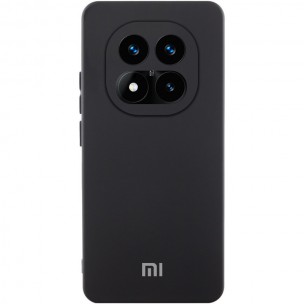 Чохол Silicone Cover Lakshmi Full Camera (AA) with logo для Xiaomi Redmi Note 14 Pro 4G/5G Чорний / Black