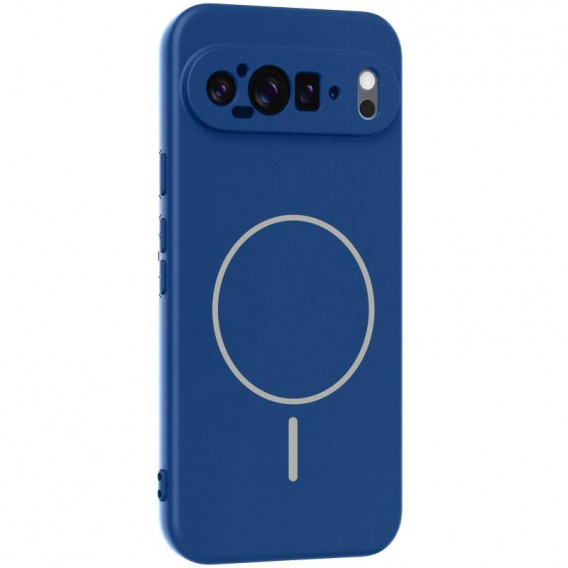 Чехол Silicone Cover Lakshmi Full Camera (AA) with MagFit для Google Pixel 9 Pro XL Синий / Navy blue