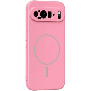 Чохол Silicone Cover Lakshmi Full Camera (AA) with MagFit для Google Pixel 9 Pro XL Рожевий / Light pink