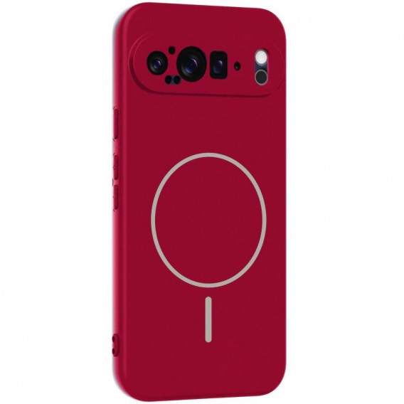 Чохол Silicone Cover Lakshmi Full Camera (AA) with MagFit для Google Pixel 9 Pro XL Червоний / Rose Red