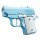 Дитячий іграшковий пістолет-антистрес Blue / White