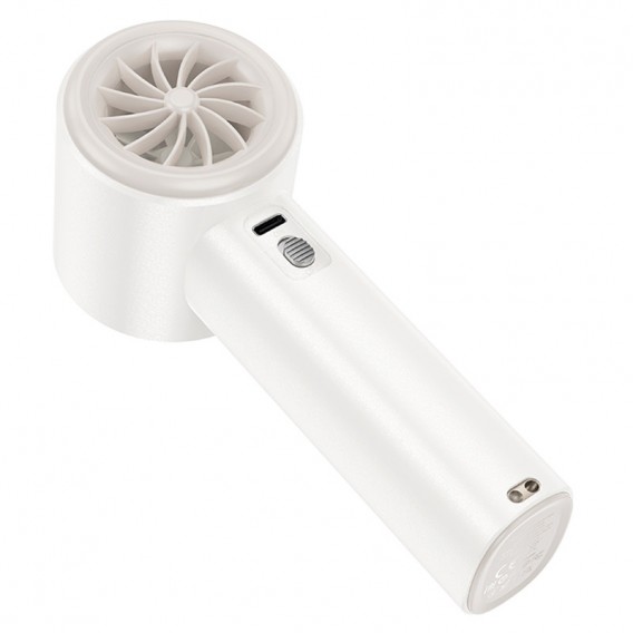 Портативний вентилятор Hoco HX64 Hurricane high speed handheld fan 3600 mAh White