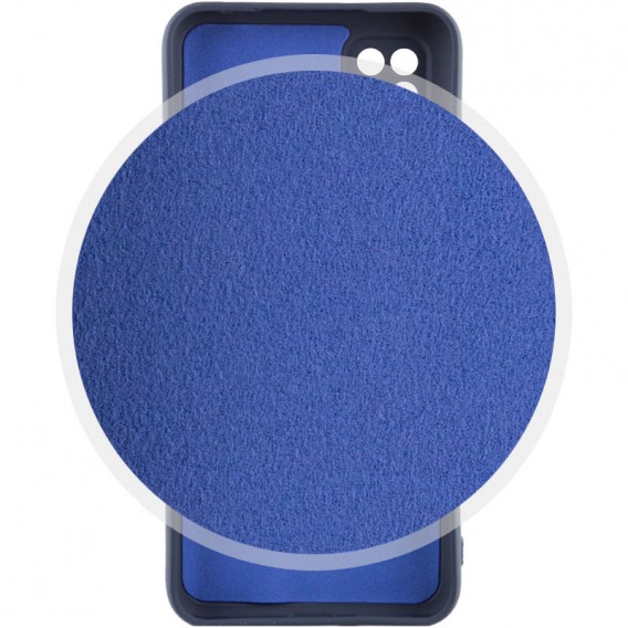 Чохол Silicone Cover Lakshmi Full Camera (AAA) для Xiaomi Redmi 10A Темно-синій / Midnight blue