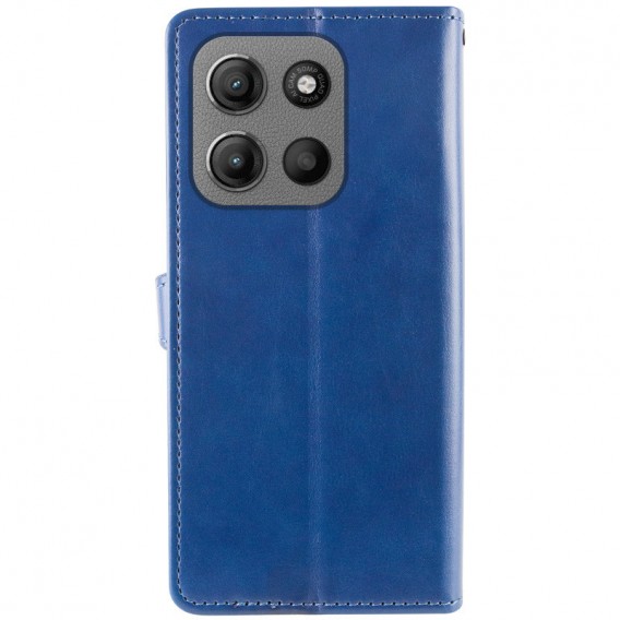 Шкіряний чохол-книжка GETMAN Gallant (PU) для Motorola Moto G15 4G Синій