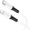 Дата кабель Hoco X82 Silicone Type-C to Lightning 20W (1m) White