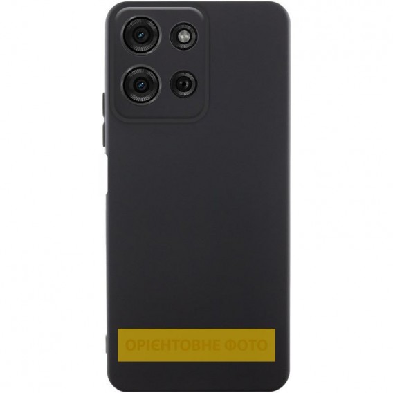 Чохол Silicone Cover Lakshmi Full Camera (AA) для Motorola Edge 60 Pro Чорний / Black