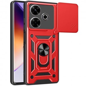 Чехол Ummi Camshield Serge Ring для Xiaomi Redmi 13 4G / Poco M6 4G Красный / Red