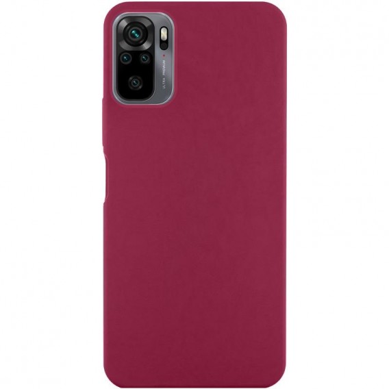Чохол Silicone Cover Ummi Lakshmi (AA) для Xiaomi Redmi Note 10 / Note 10s / Poco M5s Бордовий / Marsala