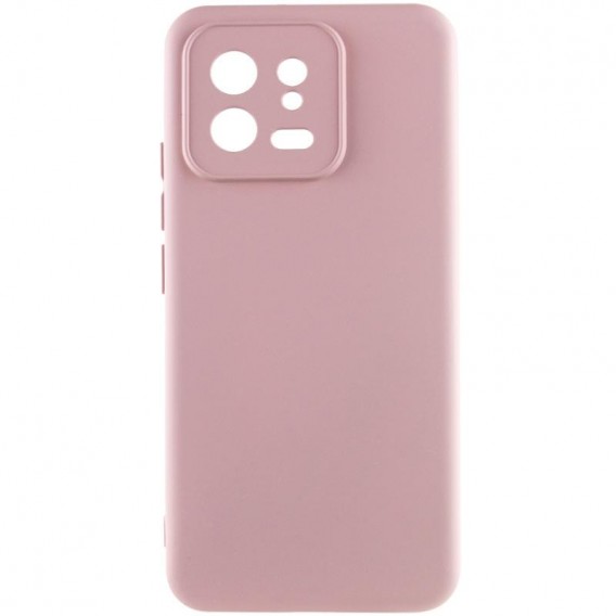 Чохол TPU GETMAN Liquid Silk Full Camera для Xiaomi 13 Рожевий / Pink Sand