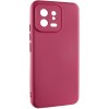 Чохол TPU GETMAN Liquid Silk Full Camera для Xiaomi 13 Бордовий / Marsala