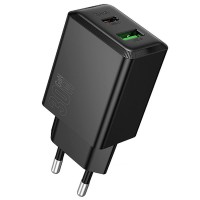 МЗП Hoco N71 Nuevo PD30W+QC3.0 (1USB-A/1C) Black