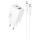 МЗП Hoco N71 Nuevo PD30W+QC3.0 (1USB-A/1C) + кабель Type-C to Lightning White