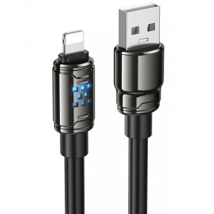 Дата кабель Hoco U143 Joy USB to Lightning 2.4A (1.2m) Black Дата кабель Hoco U143 Joy USB to Lightning 2.4A (1.2m) Black