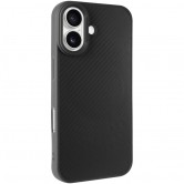 TPU чехол Carbon Protective with Magsafe для Apple iPhone 17 (6.3 дюйма) Black TPU чехол Carbon Protective with Magsafe для Apple iPhone 17 (6.3 дюйма) Black