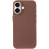 TPU чохол Carbon Protective with Magsafe для Apple iPhone 17 (6.3") Coffee