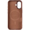 TPU чохол Carbon Protective with Magsafe для Apple iPhone 17 (6.3") Coffee