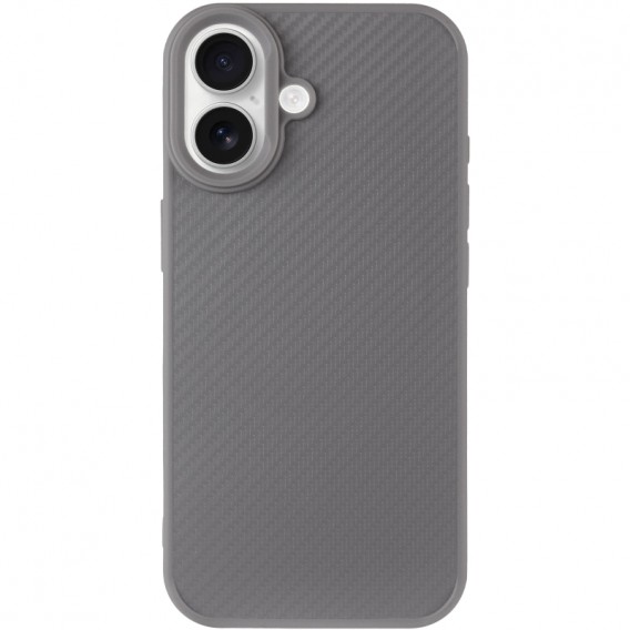 TPU чохол Carbon Protective with Magsafe для Apple iPhone 17 (6.3") Grey