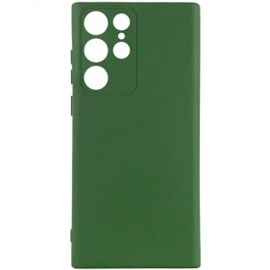 Чохол Silicone Cover Ummi Lakshmi Full Camera (AA) для Samsung Galaxy S23 Ultra Зелений / Dark green