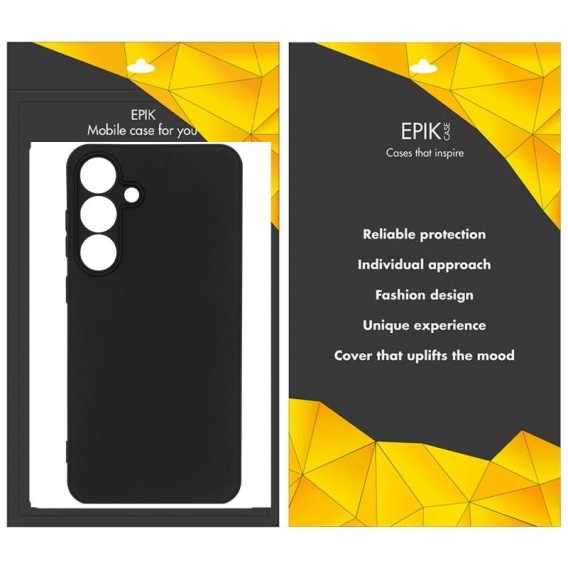 Чехол TPU Epik Black Full Camera для Samsung Galaxy S26+ Черный