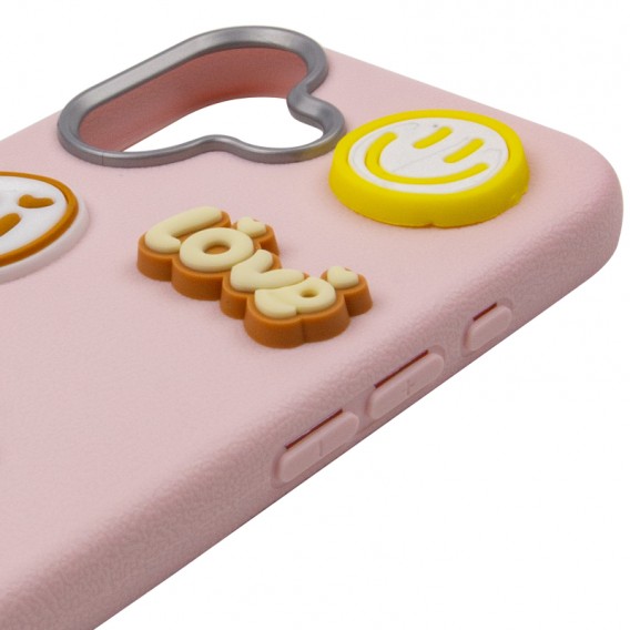 Чохол TPU Leather Toys для Apple iPhone 17 (6.3") Capybara / Pink