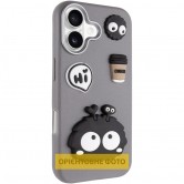 Чехол TPU Leather Toys для Apple iPhone 17 (6.3 дюйма) Monster / Grey Чехол TPU Leather Toys для Apple iPhone 17 (6.3 дюйма) Monster / Grey
