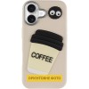 Чохол TPU Leather Toys для Apple iPhone 17 (6.3") Coffee / Sand