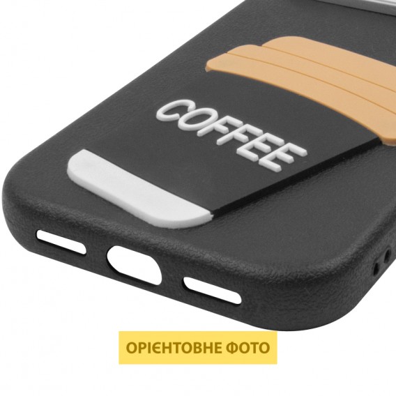 Чохол TPU Leather Toys для Apple iPhone 17 (6.3") Coffee / Black Чохол TPU Leather Toys для Apple iPhone 17 (6.3") Coffee / Black