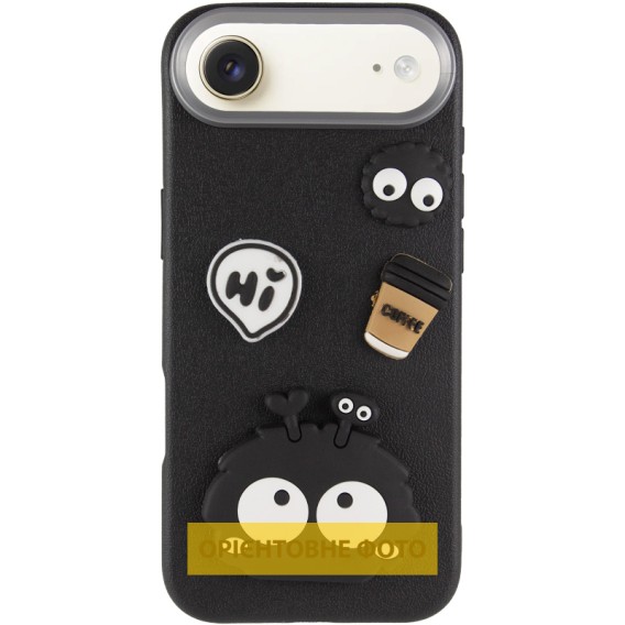 Чехол TPU Leather Toys для Apple iPhone 17 Air (6.5 дюйма) Monster / Black