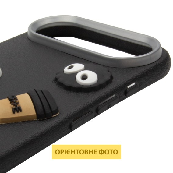 Чехол TPU Leather Toys для Apple iPhone 17 Air (6.5 дюйма) Monster / Black