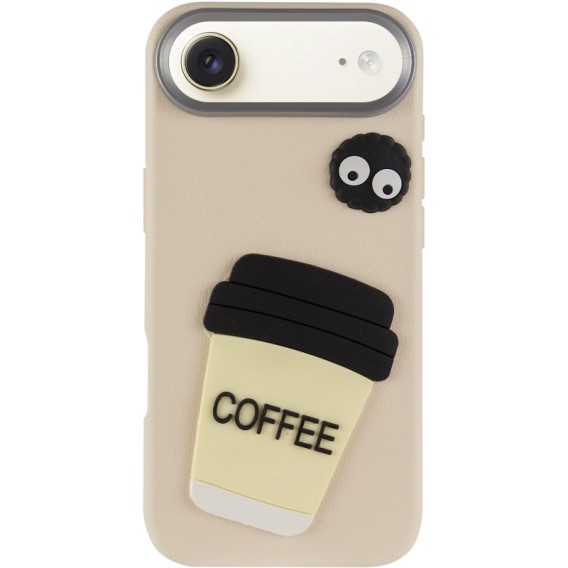 Чехол TPU Leather Toys для Apple iPhone 17 Air (6.5 дюйма) Coffee / Sand Чехол TPU Leather Toys для Apple iPhone 17 Air (6.5 дюйма) Coffee / Sand