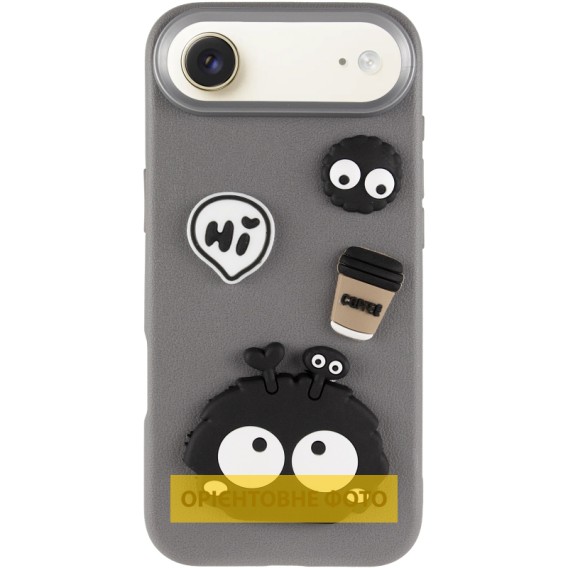 Чехол TPU Leather Toys для Apple iPhone 17 Air (6.5 дюйма) Monster / Grey