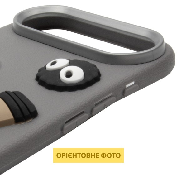 Чехол TPU Leather Toys для Apple iPhone 17 Air (6.5 дюйма) Monster / Grey