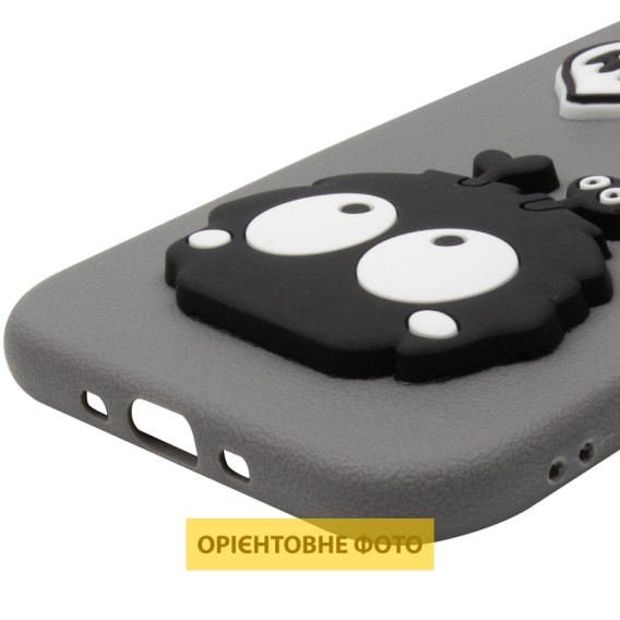 Чехол TPU Leather Toys для Apple iPhone 17 Air (6.5 дюйма) Monster / Grey