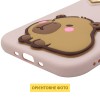 Чехол TPU Leather Toys для Apple iPhone 17 Air (6.5 дюйма) Capybara / Pink