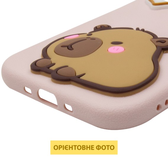 Чехол TPU Leather Toys для Apple iPhone 17 Air (6.5 дюйма) Capybara / Pink Чехол TPU Leather Toys для Apple iPhone 17 Air (6.5 дюйма) Capybara / Pink