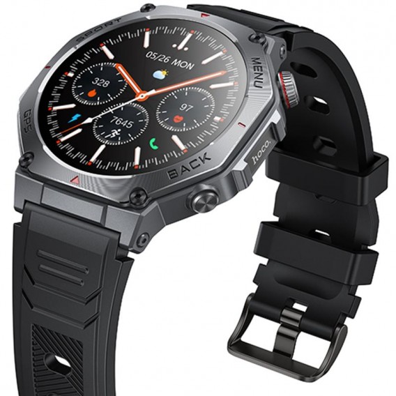 Смарт-годинник Hoco Y37 Smart sports watch (call version) Black