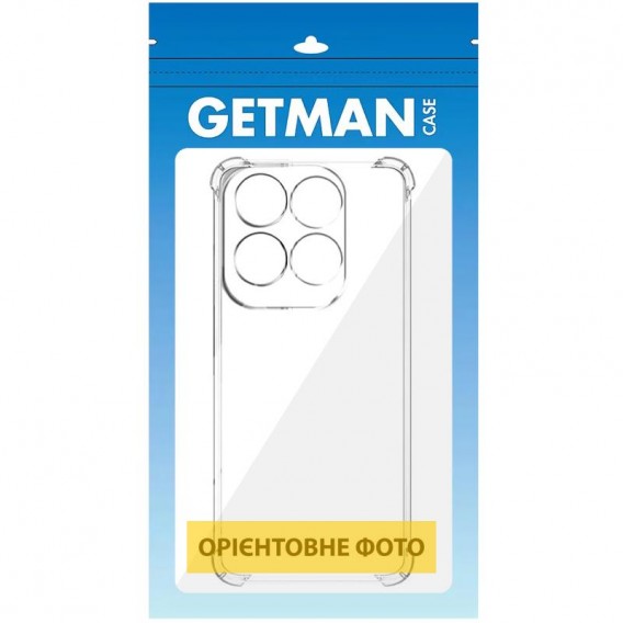 TPU чохол GETMAN Ease logo посилені кути Full Camera для Infinix Hot 60i / 60 Безбарвний (прозорий)